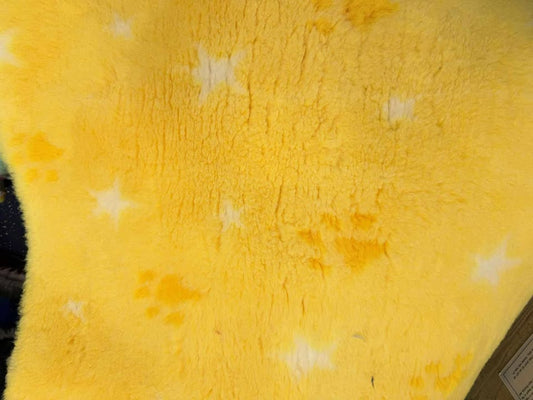 yellow stars Vet Bedding 1mt x 1.5 Mtr