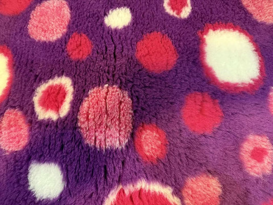 purple with pink bubbles Bedding 1mt x 1.5 Mtr