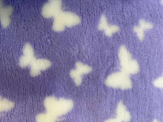 lilac white butterfly Vet Bedding 1mt x 1.5 Mtr
